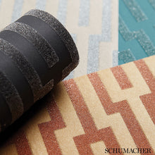Load image into Gallery viewer, Schumacher Metropolitan Fret Wallpaper 5005895 / Black Pearl