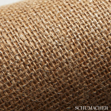 Load image into Gallery viewer, Schumacher Frosted Burlap Wallpaper 5006040 / Silver/Natural