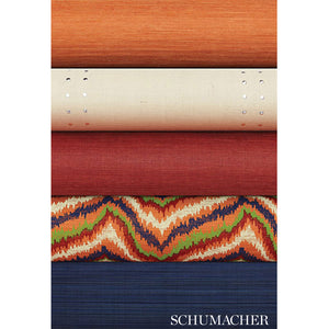 Schumacher Stud Stripe Wallpaper 5006110 / Ivory / Silver