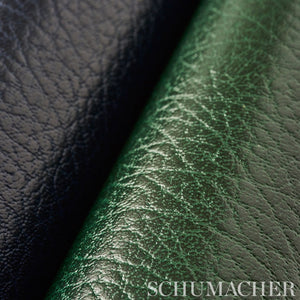 Schumacher Canyon Leather Wallpaper 5006215 / Navy