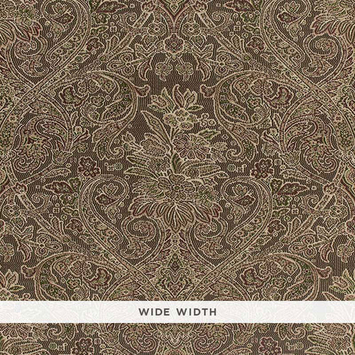Schumacher Sinclair Paisley Wallpaper 5006252 / Ash