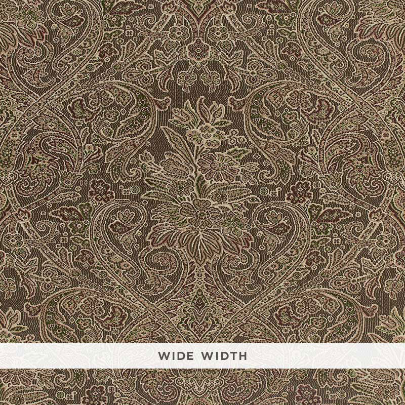 Schumacher Sinclair Paisley Wallpaper 5006252 / Ash