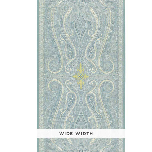 Schumacher Pasha Paisley Wallpaper 5006600 / Sky