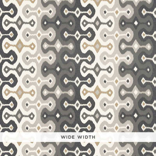 Schumacher Darya Ikat Sidewall Wallpaper 5006650 / Stone