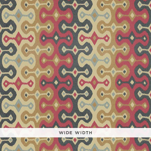 Schumacher Darya Ikat Sidewall Wallpaper 5006651 / Spice