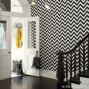Schumacher Fez Wallpaper 5006734 / Noir