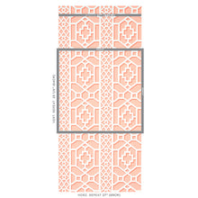 Load image into Gallery viewer, Schumacher Zanzibar Trellis Wallpaper 5006946 / Coral