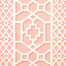 Load image into Gallery viewer, Schumacher Zanzibar Trellis Wallpaper 5006946 / Coral