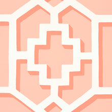 Load image into Gallery viewer, Schumacher Zanzibar Trellis Wallpaper 5006946 / Coral