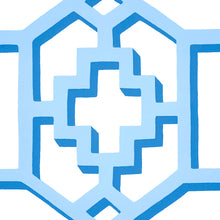 Load image into Gallery viewer, Schumacher Zanzibar Trellis Wallpaper 5006947 / Blue