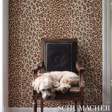 Load image into Gallery viewer, Schumacher Iconic Leopard Wallpaper 5007019 / Brown On Neutral