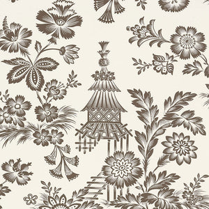 Schumacher Song Garden Wallpaper 5007032 / Cocoa