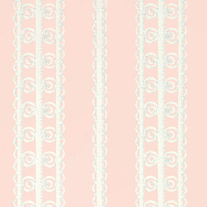 Schumacher Wicker Stripe Wallpaper 5007721 / Frangipani