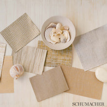 Load image into Gallery viewer, Schumacher Burnished Raffia Wallpaper 5007822 / Burnished Silver