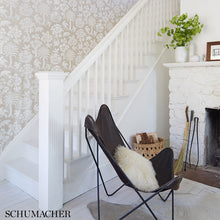Load image into Gallery viewer, Schumacher Woodland Silhouette Sisal Wallpaper 5008280 / Ivory