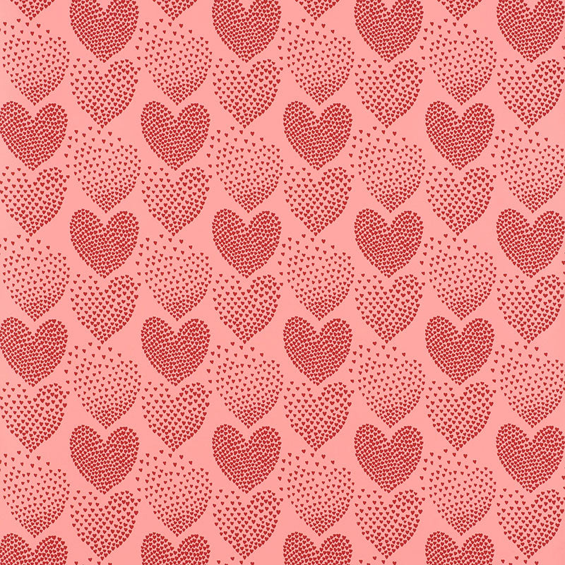 Schumacher Heart Of Hearts Wallpaper 5008361 / Red & Pink