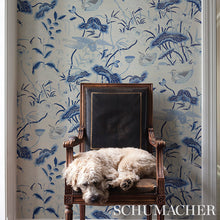 Load image into Gallery viewer, Schumacher Lotus Garden Wallpaper 5008435 / Porcelain