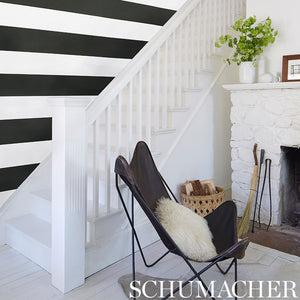 Schumacher Baxter Stripe Wallpaper 5008521 / Dove