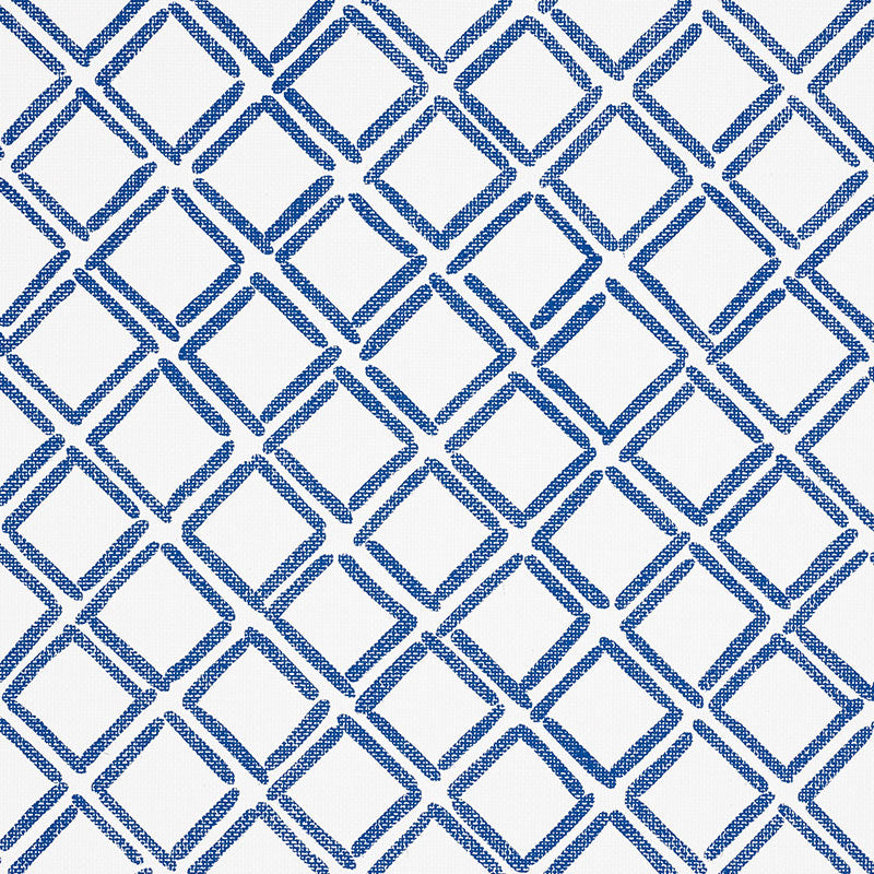 Schumacher Dina Paperweave Wallpaper 5008860 / Cobalt