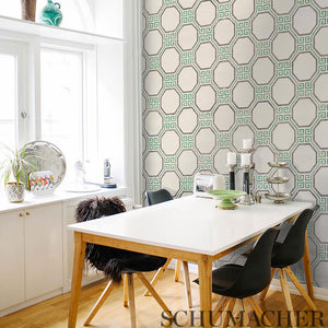 Schumacher Octavia Sisal Wallpaper 5008935 / Cinnabar