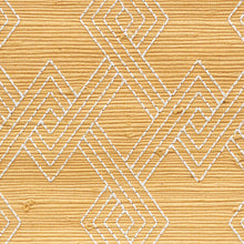 Load image into Gallery viewer, Schumacher Hix Embroidered Jute Wallpaper 5008960 / Natural
