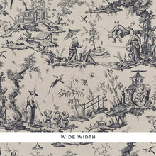 Load image into Gallery viewer, Schumacher Shengyou Toile Wallpaper 5008993 / Charcoal