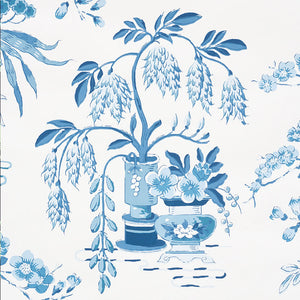 Schumacher Ming Vase Wallpaper 5009080 / Porcelain
