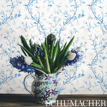 Load image into Gallery viewer, Schumacher Floraison Wallpaper 5009110 / Porcelain