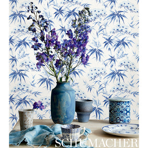 Schumacher Arita Floral Wallpaper 5009141 / Leaf