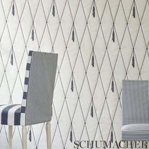 Schumacher Drapery Wallpaper 5009160 / Bone