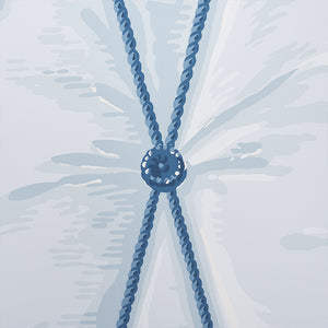 Schumacher Drapery Wallpaper 5009162 / Blue
