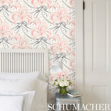 Load image into Gallery viewer, Schumacher Plumes Et Rubans Wallpaper 5009182 / Champagne