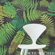 Load image into Gallery viewer, Schumacher Fernarium Wallpaper 5009191 / Black &amp; Leaf