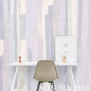 Schumacher Watercolor Wallpaper 5009301 / Soft Lilac