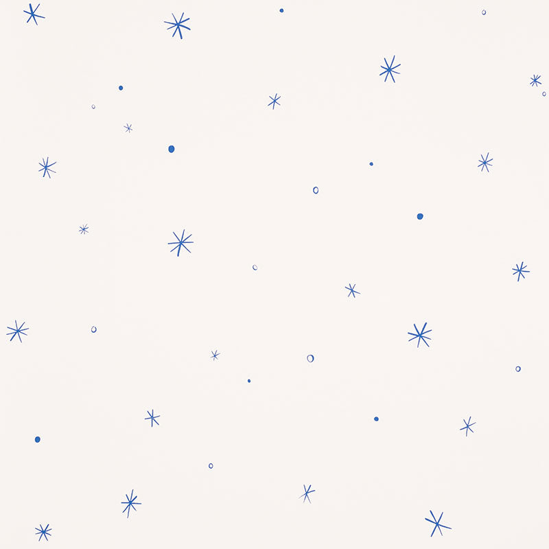 Schumacher Calisto Wallpaper 5009420 / Ivory & Cobalt