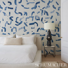 Load image into Gallery viewer, Schumacher Sepiessa Panel Set Wallpaper 5009494 / Blue