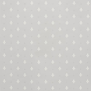 Schumacher Fleur De Lis Wallpaper 5009502 / Grey