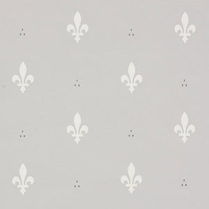Schumacher Fleur De Lis Wallpaper 5009502 / Grey