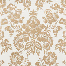 Load image into Gallery viewer, Schumacher Simone Damask Wallpaper 5009610 / Gold