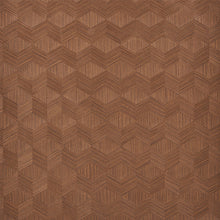 Load image into Gallery viewer, Schumacher Chevron Inlay Wallpaper 5009631 / Walnut