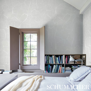 Schumacher Filigree Wallpaper 5009702 / Stone