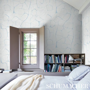Schumacher Filigree Wallpaper 5009703 / Sky