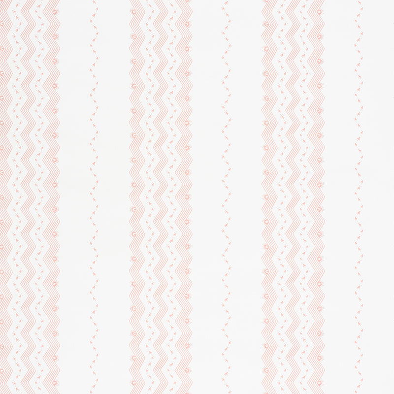 Schumacher Nauset Stripe Wallpaper 5009742 / Blush