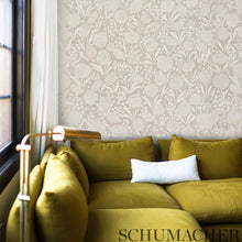 Load image into Gallery viewer, Schumacher Chrysanthemum Shimmer Wallpaper 5009790 / Moonstone