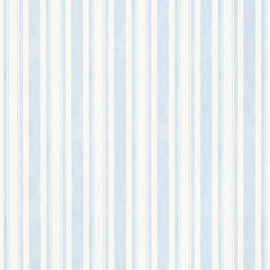Schumacher Villa Stripe Wallpaper 5009921 / Sky