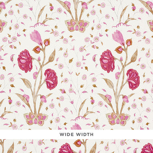 Schumacher Khilana Floral Wallpaper 5009951 / Spice