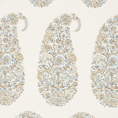 Schumacher Shirala Paisley Wallpaper 5009971 / Aqua