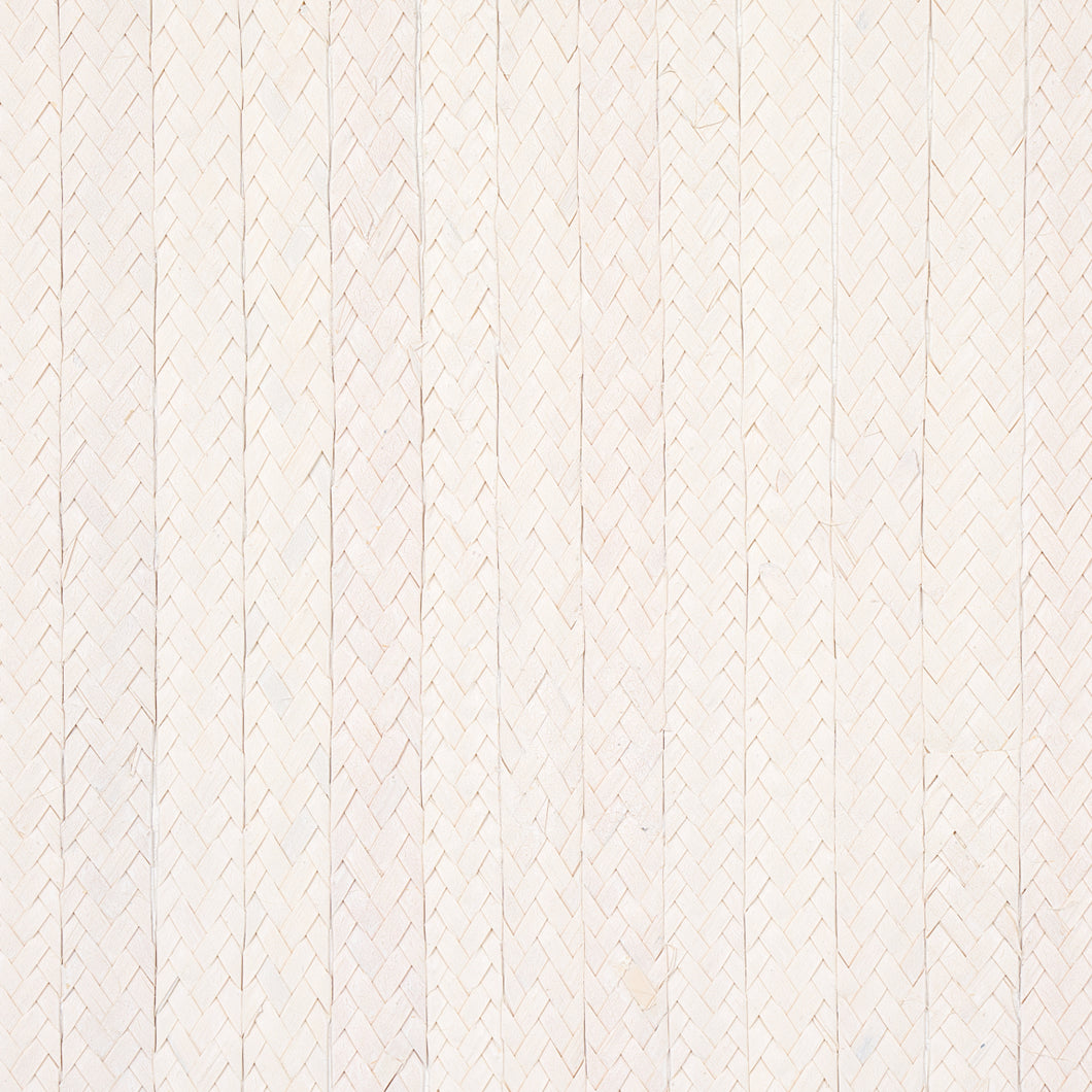 Schumacher Braided Buri Wallpaper 5010191 / Ivory