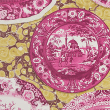 Load image into Gallery viewer, Schumacher Plates &amp; Platters Wallpaper 5010412 / Magenta &amp; Yellow