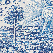 Load image into Gallery viewer, Schumacher Modern Toile Wallpaper 501042 / Indigo